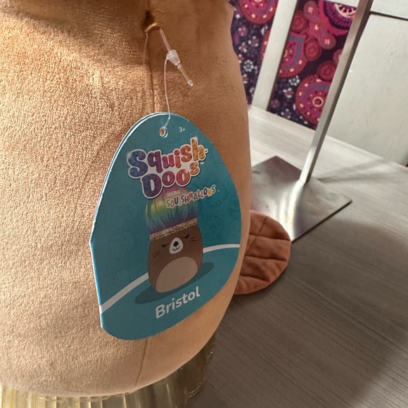 Cute Brown Plush Bristol Squish mellow with Yellow Hair - Picture 2 of 3
